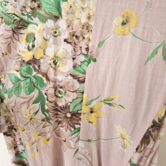 Zara pink floral collared wrap dress - Picture 8 of 8